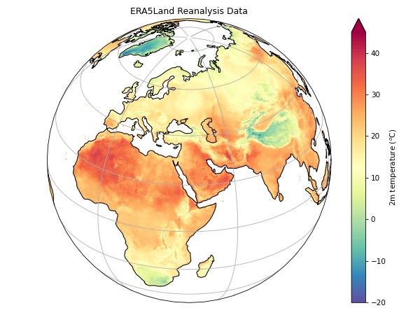 ERA5Land Reanalysis Data